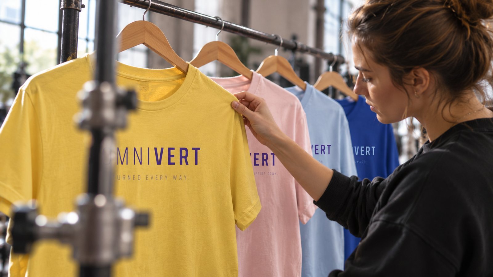 Checking the omnivert tee on the rack