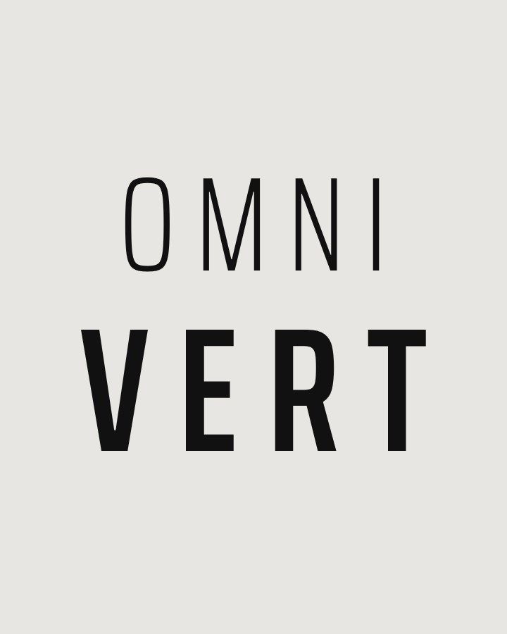 OMNI over VERT, printed on a tee